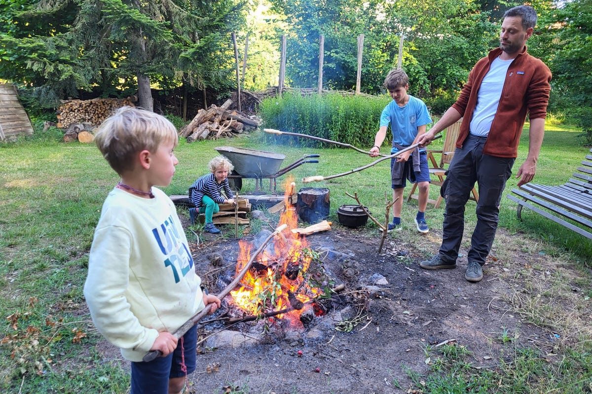 Garten Feuer Stockbrod